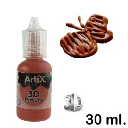 Farba Konturówka 3D brązowa ARTIX