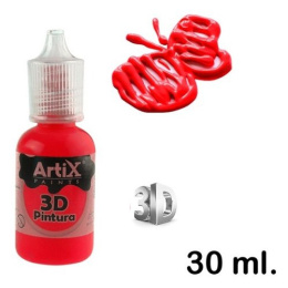 Farba Konturówka 3D czerwona ARTIX