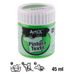 Farba do tkanin 45ml zielona Artix