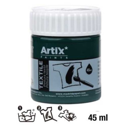 Farba do tkanin 45ml ciemno zielona Artix
