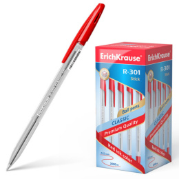 Długopis R-301 Stick 1,0 czerwony (50) 43186