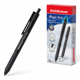 Długopis MAGIC GRIP ścieralny czarny (12) 48200