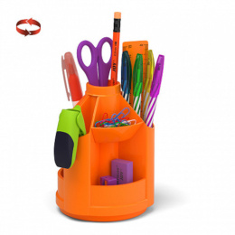 Organizer na biurko z wyposażeniem Mini Desk pomarańczowy 53229