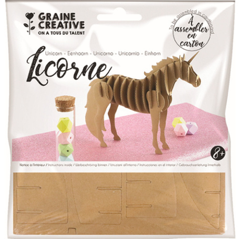 PUZZLE 3D z kartonu Jednorożec 650953
